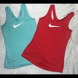 TWO Nike Pro Dri-FIT Tanks Small